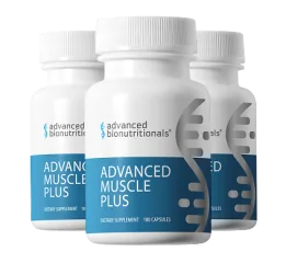 Three bottles of Advanced Muscle Plus